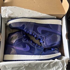 Jordan Retro High-Top Sneakers - Purple/White